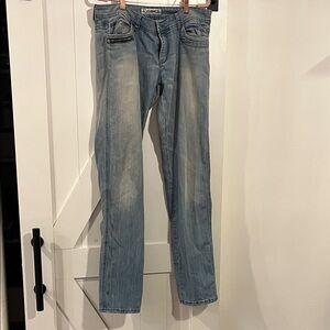 Red Pepper Women's Faded Blue Skinny Jeans. Size 32W 34L